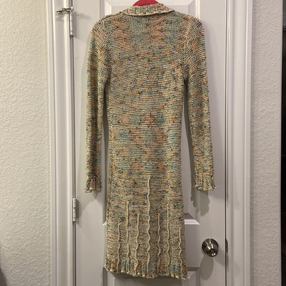 BCBG Maxazria - Cable Multicolor Knit Long Cardigan - Picture 7 of 11